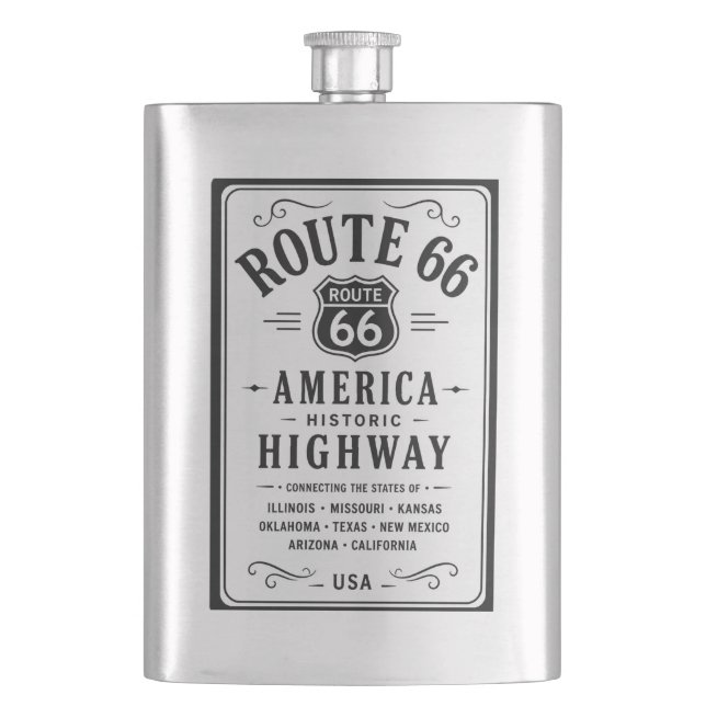 Flasque Route 66 Route Historique États Americana (devant)