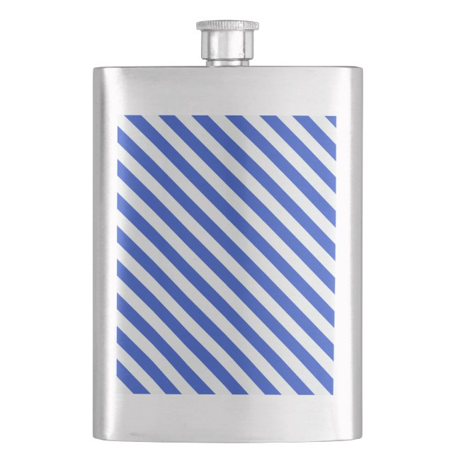 Flasque Royal Blue Combination Stripes par Shirley Taylor (devant)