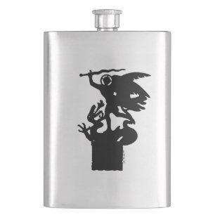 Flasque Saint Michael et Dragon