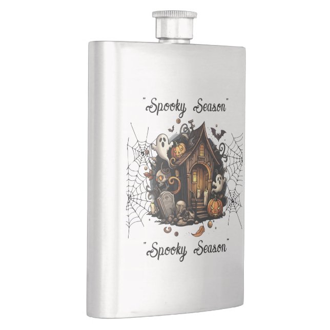 Flasque Saison Spoky Haunted Maison Halloween classique Fl (Droite)