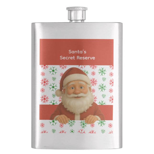 Flasque Santa Face | Esprits du Pôle Nord Noël Vinyl Wr (devant)