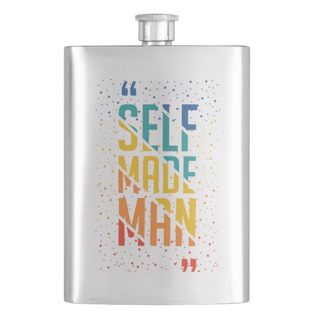 Flasque Self Made Man | Funny LGBTQ | Pride Month (devant)