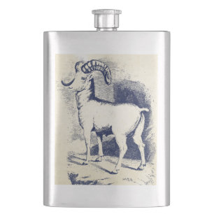 Flasque SHEEP vintage GRANDE CORNE