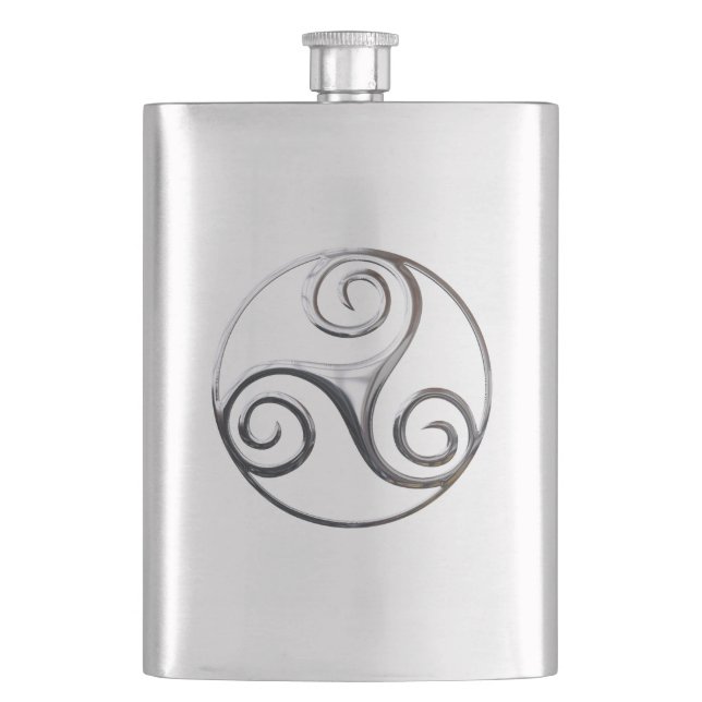 Flasque Silver Triskelion (devant)