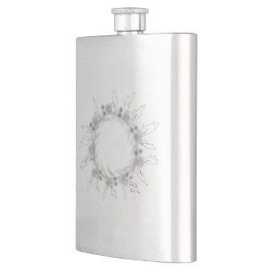 Flasque simple minimum ajouter votre nom MONOGRAM GROOMSME