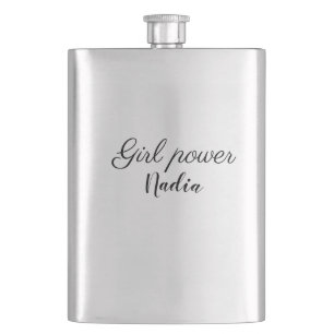 Flasque simple pouvoir minimal des filles ajouter le nom t