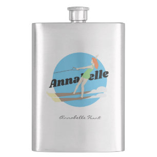Flasque Ski nautique de style vintage