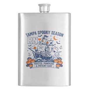 Flasque Soins aux patients de Tampa Spooky Season Pirates