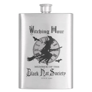 Flasque Sorcière moderne d'Halloween Vintage