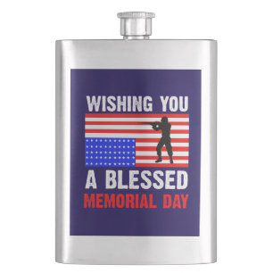 Flasque Souhaitez-Vous Un Blessed Memorial Day-62237