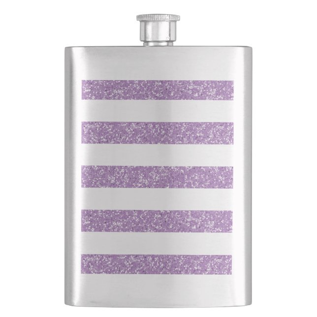 Flasque Sparkle Parties scintillant Look Stripes Classic F (devant)