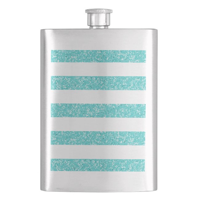 Flasque Sparkle Parties scintillant Look Stripes Classic F (devant)