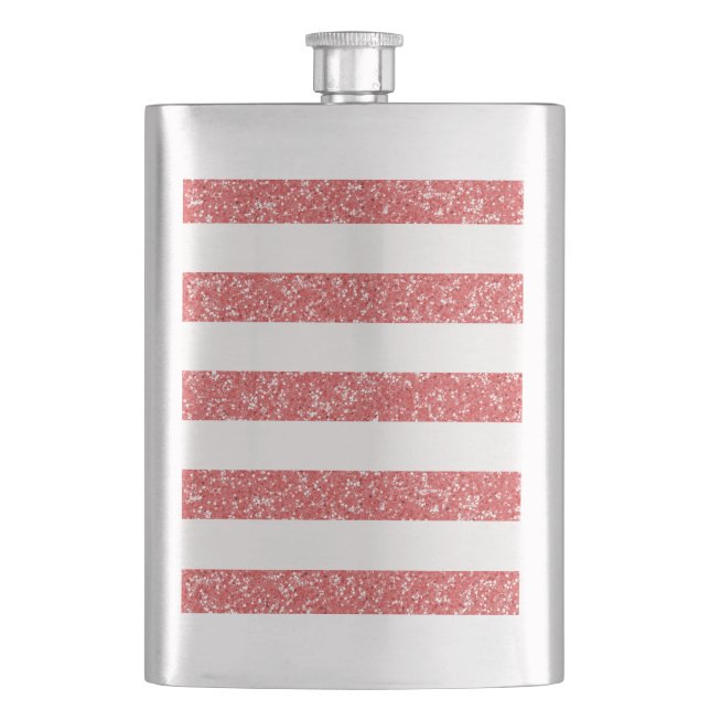 Flasque Sparkle Parties scintillant Look Stripes Classic F (devant)
