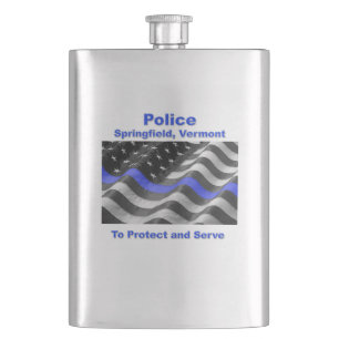 Flasque Springfield, Vermont. Police