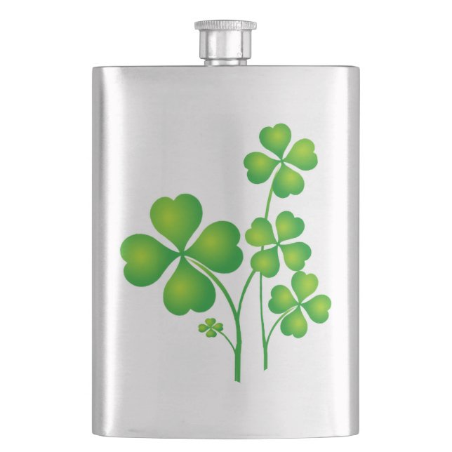 Flasque St. Patrick's Day Clover + vos idées (devant)