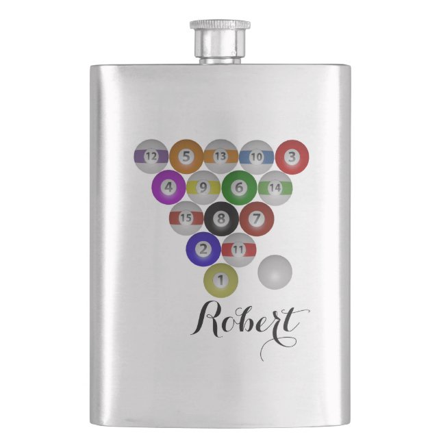 Flasque Support de boule des billards huit (devant)