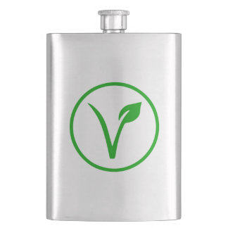 Flasque Symbole Végétalien Végétarien Végétalisme Droits d