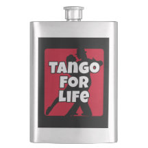Tango argentin à vie Couple de danse rouge noir