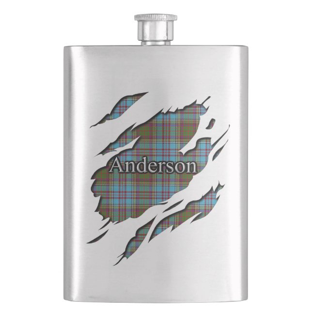 Flasque Tartan écossais d'Anderson de clan (devant)