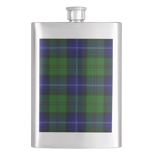 Flasque Tartan Urquhart bleu vert carreaux (devant)
