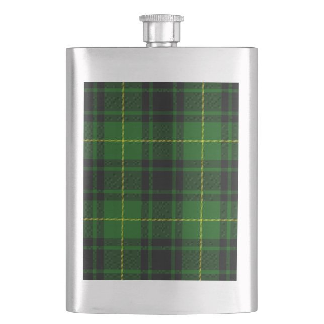 Flasque tartan vert MacArthur carreau (devant)