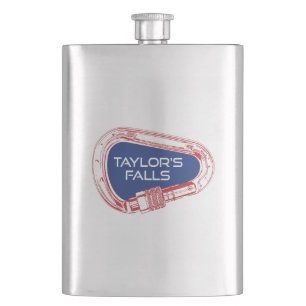 Flasque Taylor's Falls Minnesota Rock Escalade Carabiner