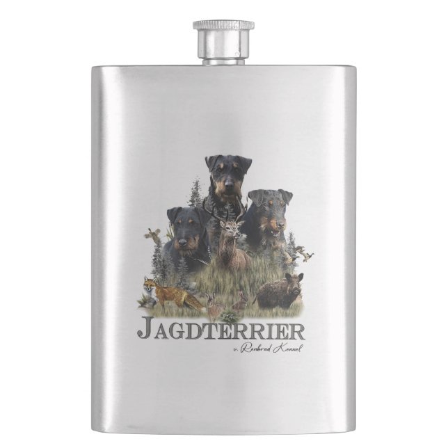 Flasque Terrier de chasse allemand (Jagdterrier) (devant)
