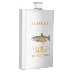 Flasque Territoire du Colorado Poisson La truite Greenback