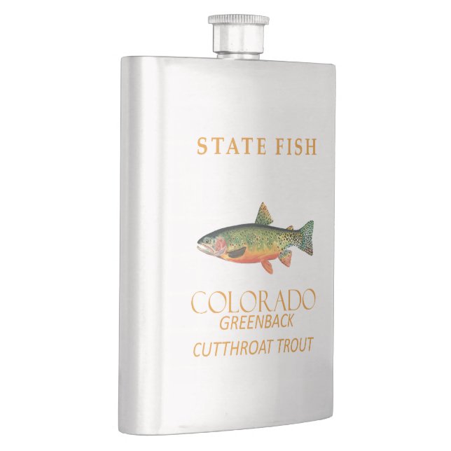 Flasque Territoire du Colorado Poisson La truite Greenback (Droite)