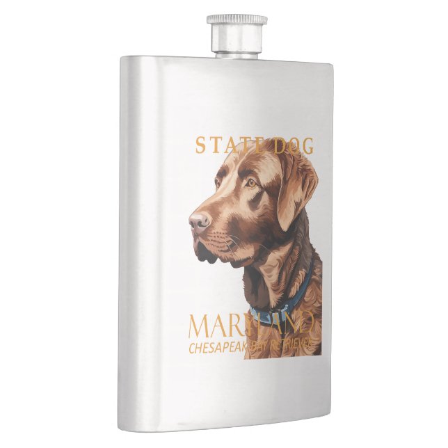 Flasque Territoire du Maryland Chien Le Retriever (Droite)