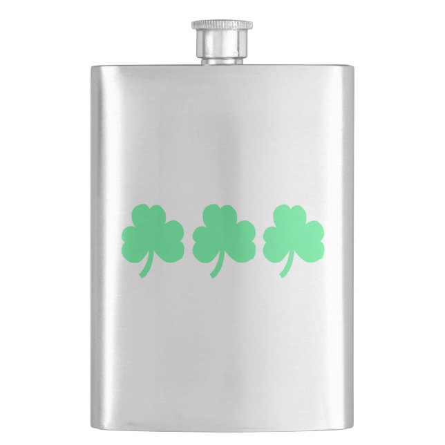 Flasque Three Green Shamrock Trinity (devant)