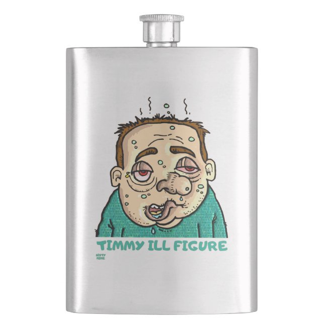 Flasque "TIMMY ILL FIGURE" drôle (devant)