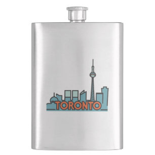 Flasque Toronto Canada Skyline