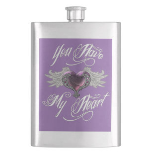 Flasque Tu As Mon Coeur Rose