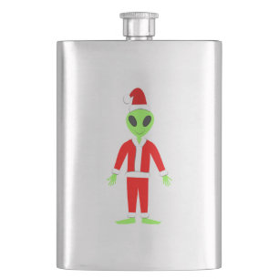 Flasque UFO Ho Ho Père alien de Noël