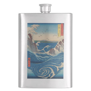 Flasque Utagawa Hiroshige - Naruto Whirlpool, province d'A