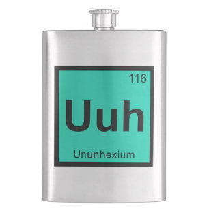 Flasque Uuh - Chimie Ununhexium Élément de table périodiqu