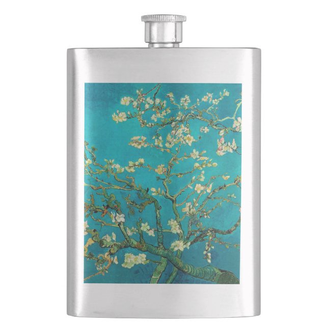 Flasque Vincent Van Gogh Blossoming Almond Tree Floral Art (devant)