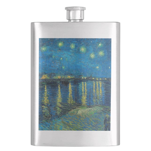 Flasque Vincent Van Gogh Nuit étoilée sur le Rhône (devant)