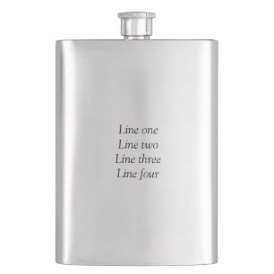 Flasque Votre message ici ajoutez le nom du texte image ci