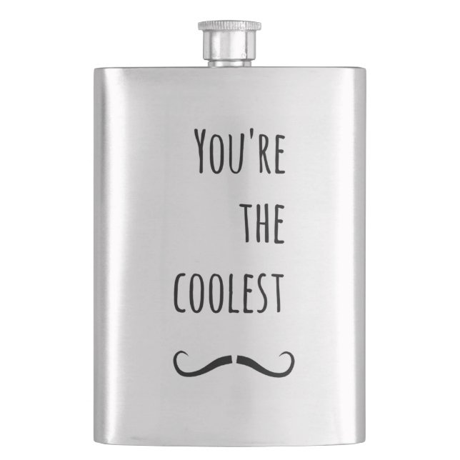 Flasque Votre Moustache la plus froide (devant)