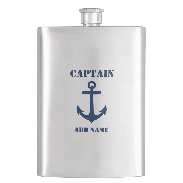 Flasque Votre nom Captain Flask Ancre (devant)