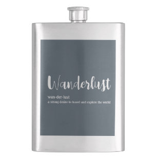 Flasque Wanderlust définition blanc gris bleu couleur