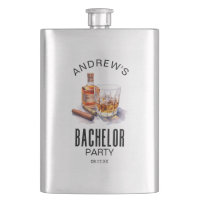 Whiskey et Cigar Modern Bachelor Party