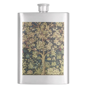 Flasque William Morris Arbre De Vie Vintage Pré-Raphaélite
