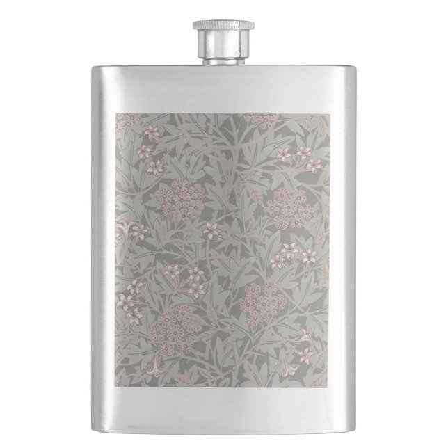 Flasque William Morris Jasmine Motif de fleurs (devant)