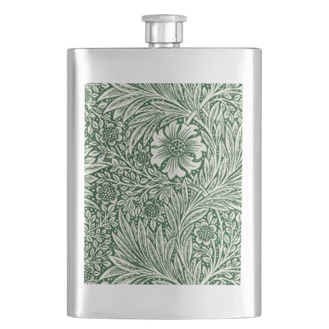 Flasque william morris marigold vert floral fleur (devant)