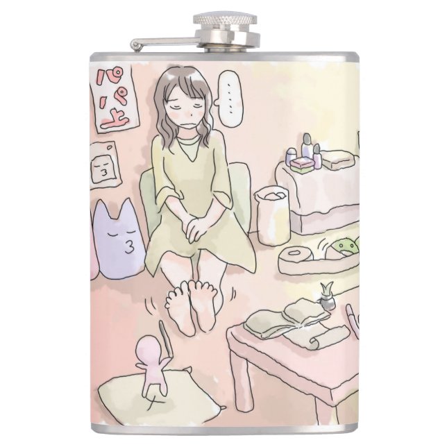 FLASQUES さにれさじ　淡いお部屋と足の裏 (Devant)