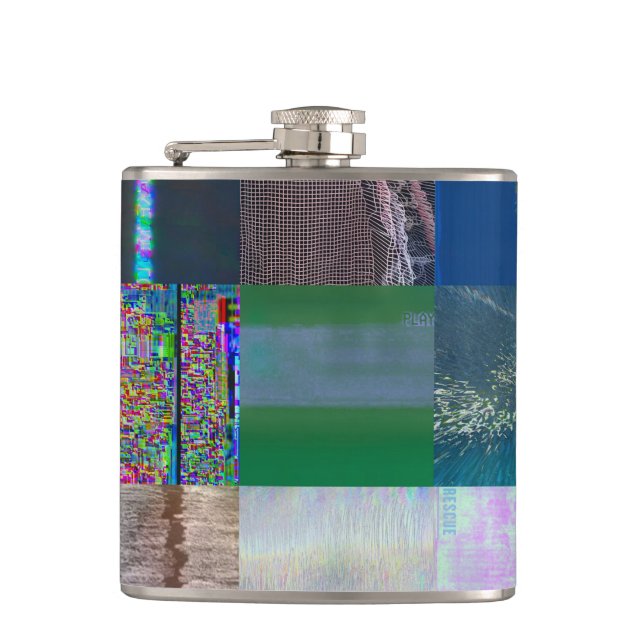 Flasques 1C9984DA Glitch Art Distorsion Numérique Vaporwave (Devant)