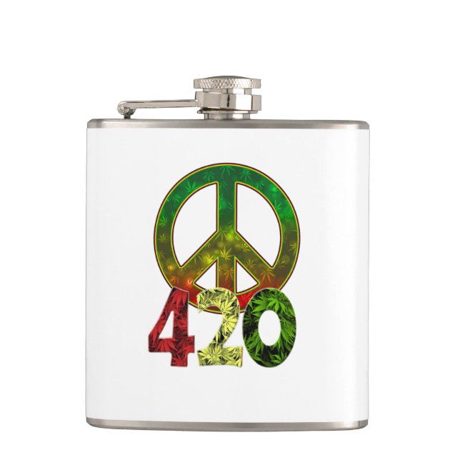 Flasques 4 20 Paix (Devant)